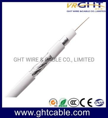 21AWG CCS Black Coaxial Cable RG6 (CE RoHS CCC ISO9001)