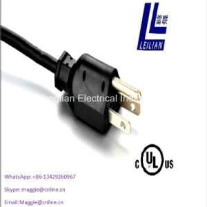 Yonglian Yl014D UL/cUL Standard Power Cord with UL/cUL Certificate Approved
