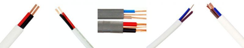 2.5 mm Twin and Earth 6242y Flat Grey Electric Cable Twin & Earth Electrical Cable Wire Used for Household Wiring, Socket