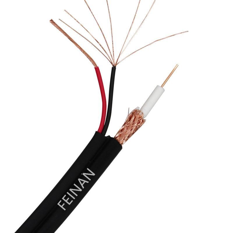 Customized Telecommunication Coaxial RG6 2c Power Cable with PVC PE LSZH Jacket