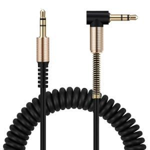 Coiled&#160; Audio Cable Gold Plated 3.5mm Male to Male Cable