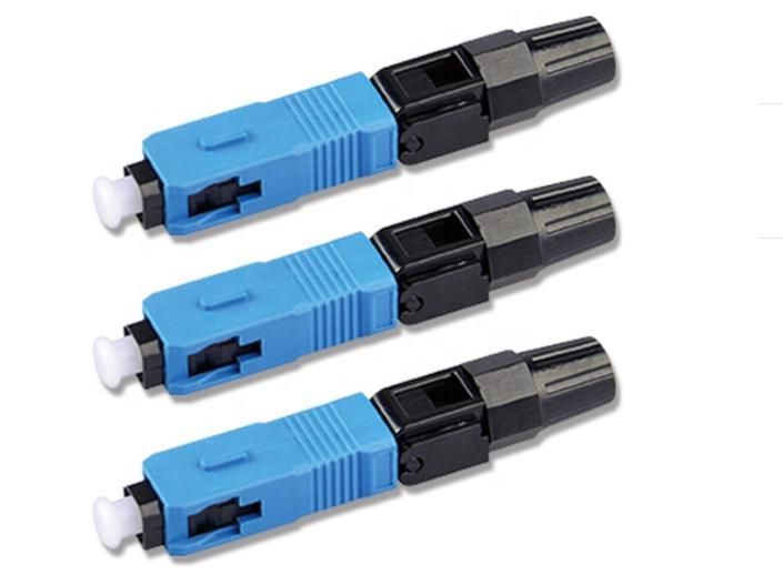 Fiber Optic Fast Connector Sc APC Upc Quick Connector for FTTH Drop Cable Field Termination