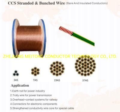 Hot Selling High-Qualiy Stranded Conductor Copper Clad Steel Solid Underground