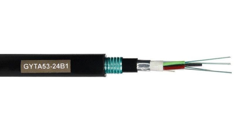 24/48/72/96 Core Sm Double Jacket GYTA53 Optic Fiber Cable