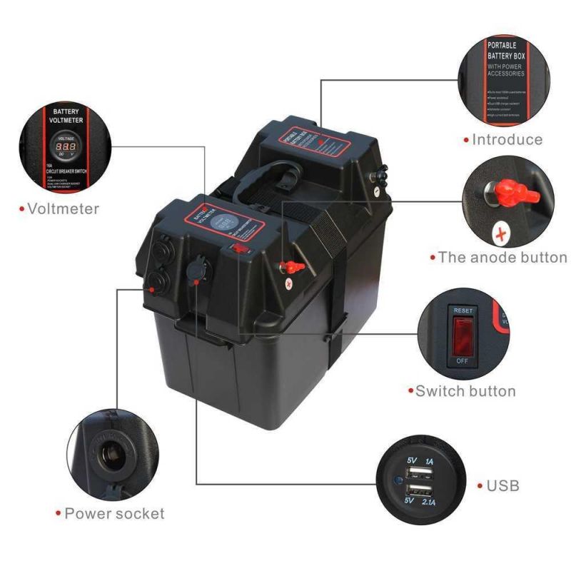 Portable Battery Box Meter Breaker Outdoor Power Box