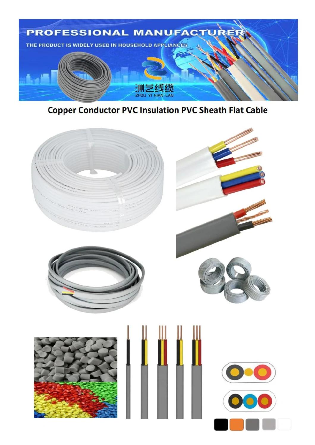 Grey PVC OFC 2 Core 3 Core with Earth Electrical Cable