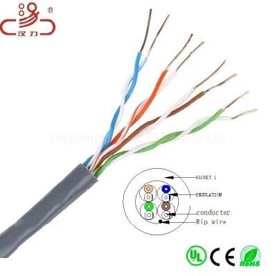 LSZH Cat5e Solid UTP 4 Pair/Computer Cable/LAN Cable Cat5e
