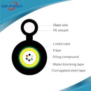 Gyxtc8s Outdoor Single Mode G. 652d Loose Tube 24 Core Optical Fiber Cable