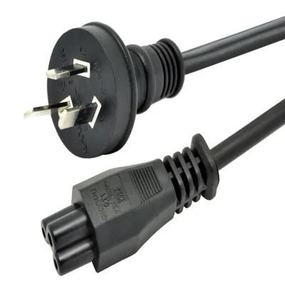 SAA Certificated Australian Three Pins Power Cord with C5 Connector