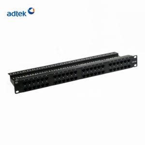 CAT6A UTP Patch Panel 24 Ports Toolless with Back Bar