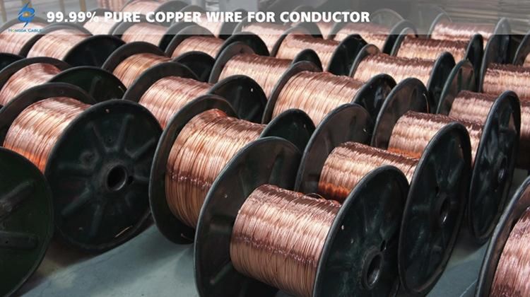 300/500V, 450/750V 4X1.5mm 4X2.5mm Flexible Cooper Wire Fire Resistance Power Cable 4 Core Ce Certificate IEC En Standard Approve
