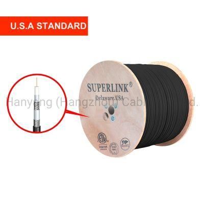 RG6 Coaxial Cable 0.8 0.9 1.02 CCS Copper connector Holland Connectors Ppc PVC for TV Antenna CCTV CATV