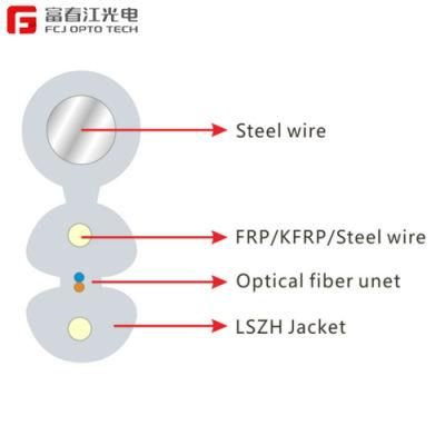 FTTH Self-Supporting Figure 8 Drop Fiber Optic Cable Gjyxch, 1/2/4core GJYXFCH