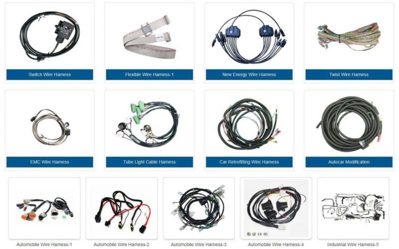 Electrical Wire Harness with Connectors by ISO9001: 2015 Factory/IATF 16949 Automotive Wire Harness for Autoes