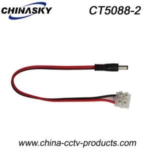 20AWG 30cm Pigtail CCTV Male DC Plug with Terminal Block (CT5088-2)