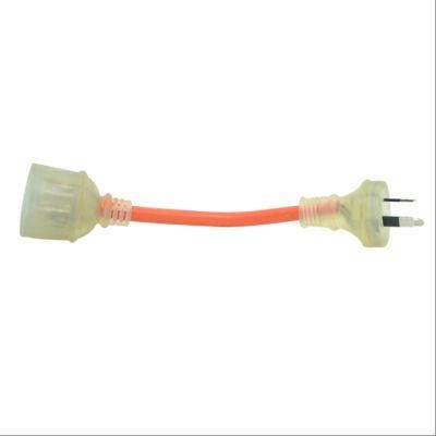Heavy Duty 15A Australian Power Extension Cord with LED Light