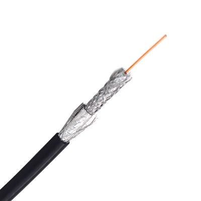 China Factory 305m /1000FT Wooden Spool Standard Tri Shield Copper Coax RG6 Coaxial Cable Price