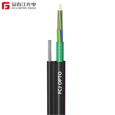 GYTC8S Figure8 Outdoor Waterproof Aerial Self-Supporting Central Loose/Unitube Tube 2 6 12 24 Core Armored Optical Fiber Cable