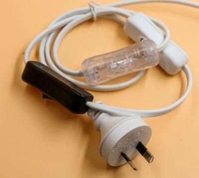 Australian SAA Approved E14 Salt Lamp Power Cord with 303 Switch