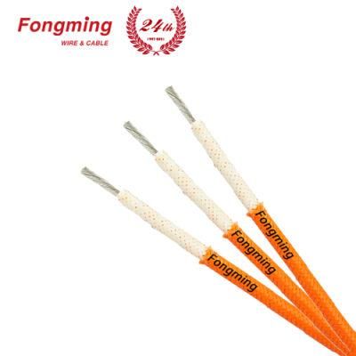 High Temperature Silicone Rubber Insulation Fiberglass Braided Electric UL3122 Wire