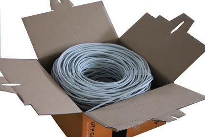 Factory Provided 1000FT 305m Outdoor Use Cat5e Pull Box Package Ethernet Cable