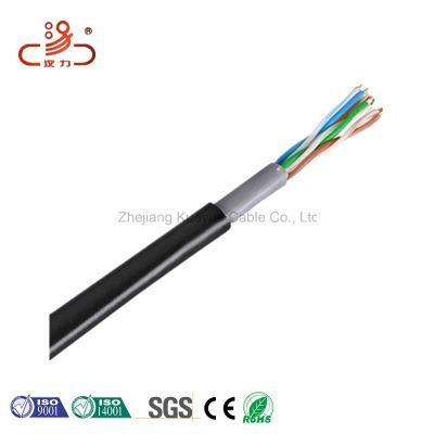 Cat5e UTP Double Jack Outdoor LAN Cable 0.5mm Bare Copper