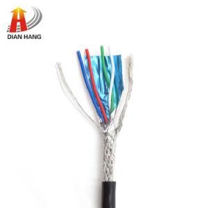 UL2725 USB Cable 28AWG 6 Core Electronic Wire Black Od 4.5mm Shield Data Cable PVC Electrical Copper Wire Custom Wire