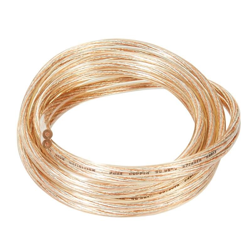 Factory Supply Clear Speaker Cable Speaker Wire Cable HiFi Cable Transparent AWG/mm2