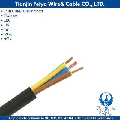 300/500V Multi-Cores Flexible Stranded Copper Conductor PVC Insulated and Sheath Power Control Cable