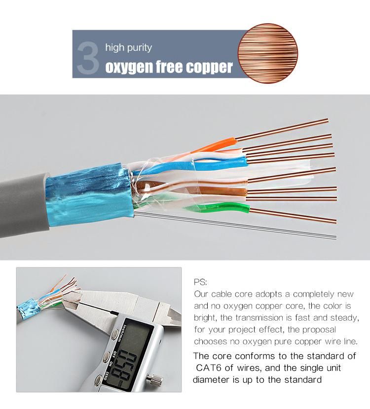 CAT6 Unbonded FTP Indoor Cable and Connectors Cable in Networking