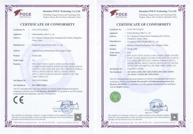 Australian Standard Aerial Cables Aluminium Conductor Bundled Industry