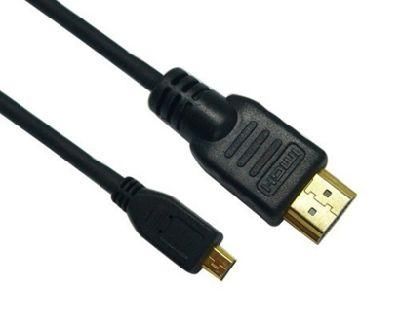 High Speed Gold Plated Camera Mini HDMI Male to HDMI Male Cable 1.4 Version 1080P 3D