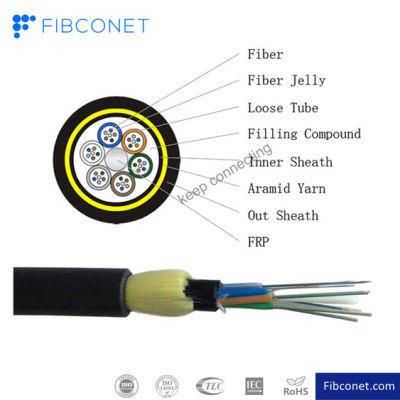 FTTH G675A1 G657A2 All Dielectric Self-Supporting ADSS Cable / Optical Fiber ADSS Cable