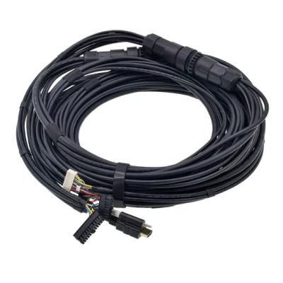 Customized Crimping IP65/IP67 Electrical Harness Construction LCD Panel USB/HDMI/dB/OBD/DVI/VGA Connector Robotics Cable Assembly