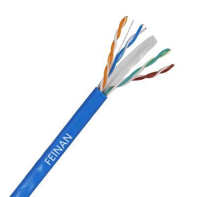 Good Quality LAN Cable Unshield Twisted Pairs CAT6 with PVC Jacket