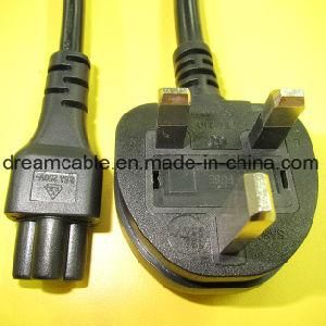 1.8m Black BS 1362 Power Cord UK Standard
