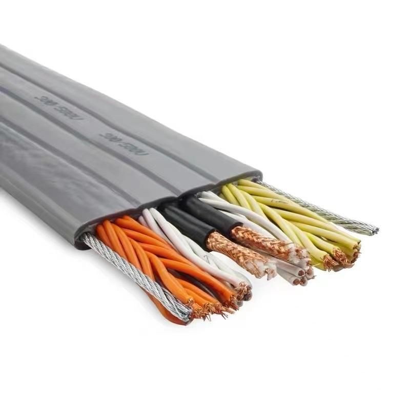 Flat Lift Cable Flexible Flat Wire Electric Retractable Door Cable Lsoh Po Insulated Elevator Cable