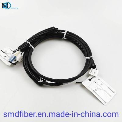 Ftta Cpri Dlc-Dlc Multimode Duplex Armored Fiber Patch Cord 7.0mm G657A1 LSZH Jacket 30m