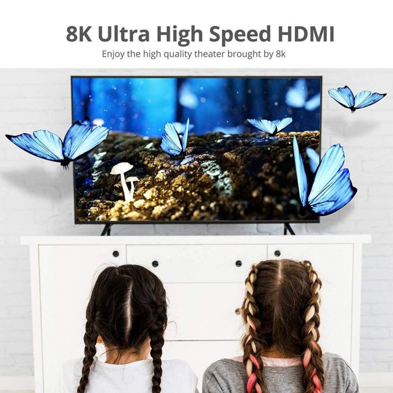 8K HDMI Cable HDMI 2.1 Ultra High Speed 120Hz HDR 48Gbps Enhanced Audio Return (eARC) and Dolby Atmos (6 Feet)
