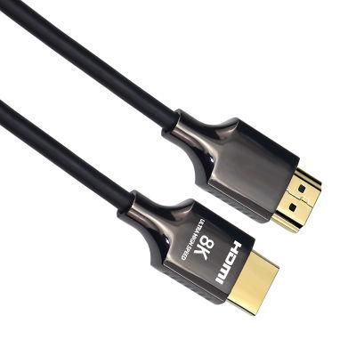 Ultra High Speed 8K@60Hz Braided HDMI slim CABLE support eARC/ HDR/ 3D/RGB4:4:4 8k HDMI 2.1v cable