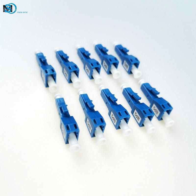 Singlemode LC/Sc/FC/St Upc APC 1-30dB Fiber Optic Attenuator
