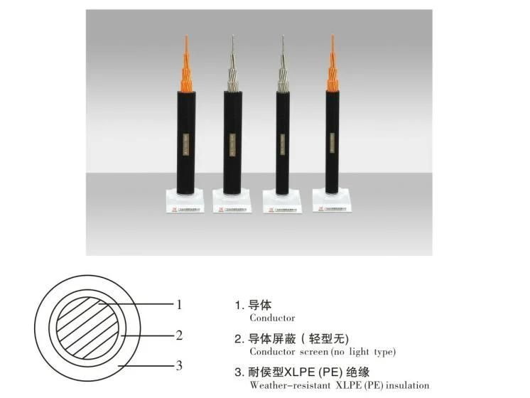 ABC Cable, 1core/ 2core/ 3core/ 4core, 0.6/1kv Copper Conductor PVC Insulated Aerial Bundled Cable