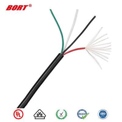 80c 30V VW-1 UL2725 2 4 8 Core Cable with Al Foil Shield