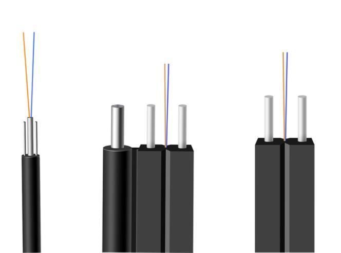 Optical Fiber Cable Manufacturing G657A2 FTTH Fiber Optic Cable Flat Cable Gjxh/GJXFH Fiber Optic Cable 100m From China