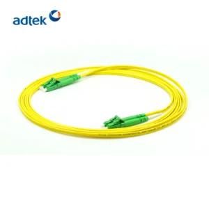 High Quality LC/APC-LC/APC Duplex 2.0mm 9/125 Singlemode Yellow Patch Cord