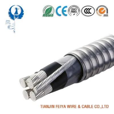 600V Copper /Aluminum Alloy Conductor XLPE Insulation Double PVC Sheath Unshielded Armoured Power Cable Teck 90 Lighting Control Signal Cable