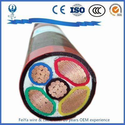 Yjv Flame Retardant PE XLPE Insulated Sheath Armoured Power Cables Copper Stranded Flexible PVC Electric Wrie Electrical Cable