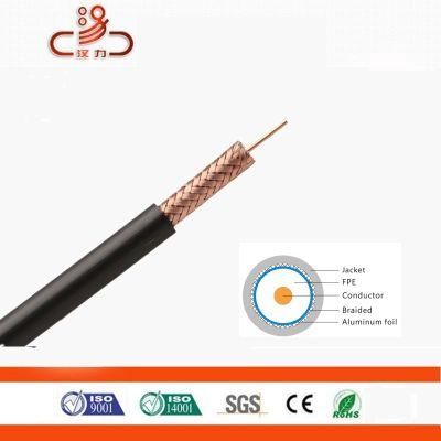Rg59 Coaxial Cable+Steel Wire/Coaxial Cable RG6