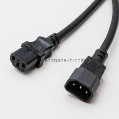 CPU/PDU Power Cord - C14 Left Angle to C13 - 10 AMP Bk