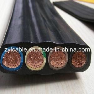 Flat Submersible Pump Cable / 4 Core Rubber Flat Cable (JHS)